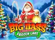 Big bass frozen lake
